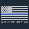 Grunt Style No Easy Days Police T-Shirt - Midnight Navy artwork