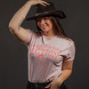 Grunt Style Women's Looking For Action Boyfriend Fit T-Shirt - Light Pink T-Shirt