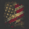 Grunt Style Worn Flag Men's Tee - Charcoal artwork