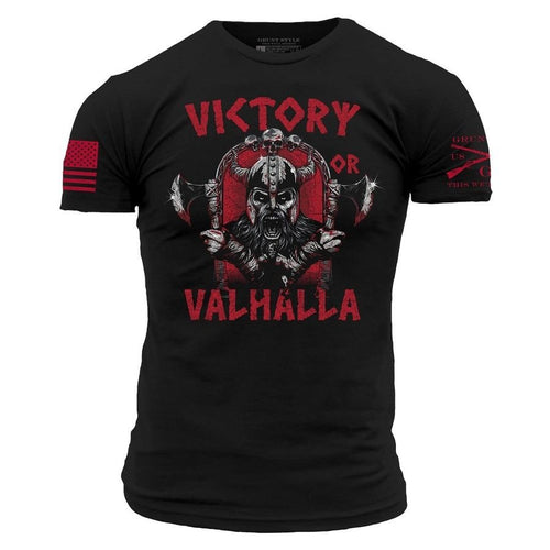 Grunt Style Victory Or Valhalla T-Shirt - Black T-Shirt
