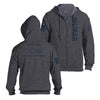 Grunt Style Nurse Defined Full-Zip Hoodie - Dark Heather Gray full-zip hoods