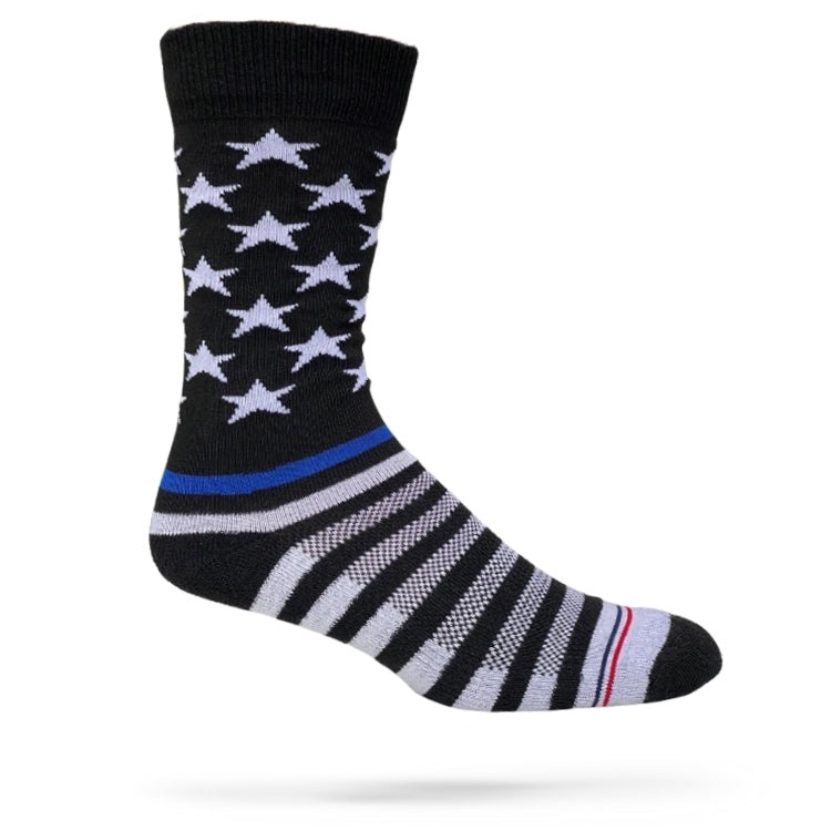 American Flag Socks - Police Flag 