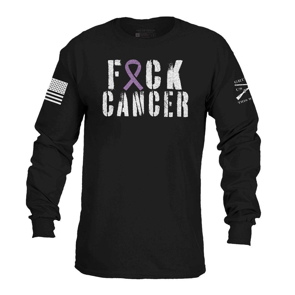 Grunt Style F*ck Cancer Long Sleeve - Black ls tees