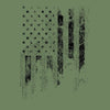 Grunt Style 1776 Flag Hoodie - Military Green artwork