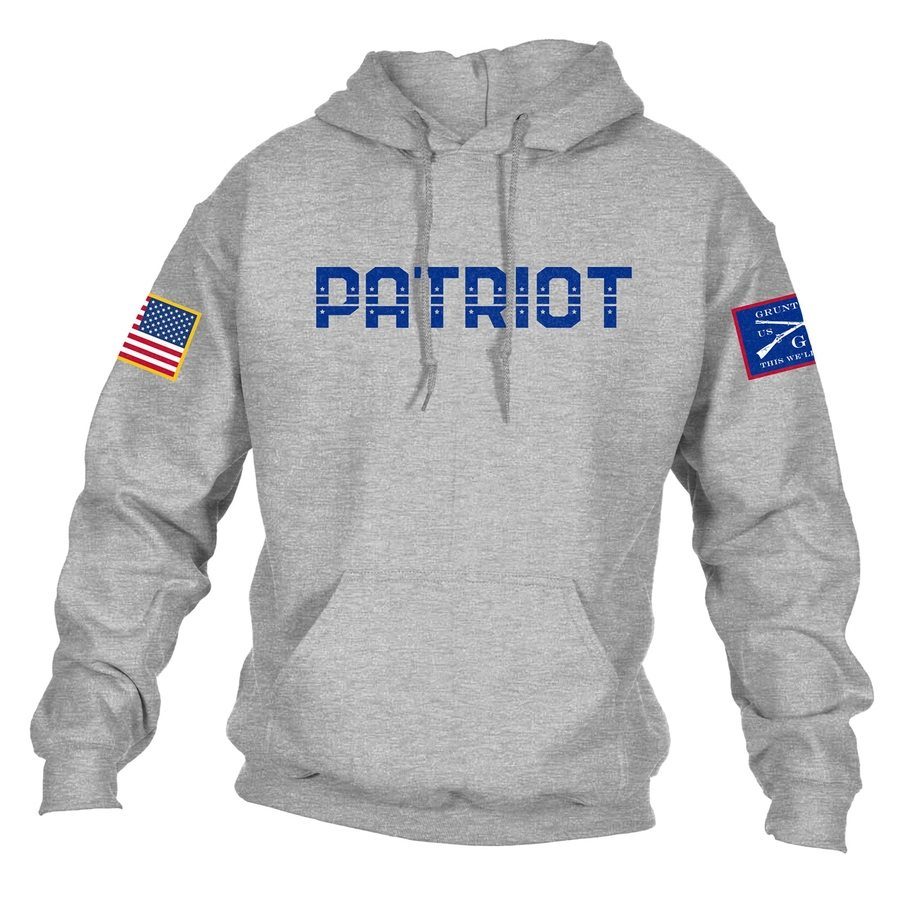 Grunt Style Patriot Hoodie - Sport Gray hoodies