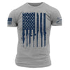 Grunt Style Rifle Flag T-Shirt - Dark Heather Gray T-Shirt