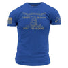 Grunt Style Culpepper Minutemen 1775 Flag - Royal T-Shirt