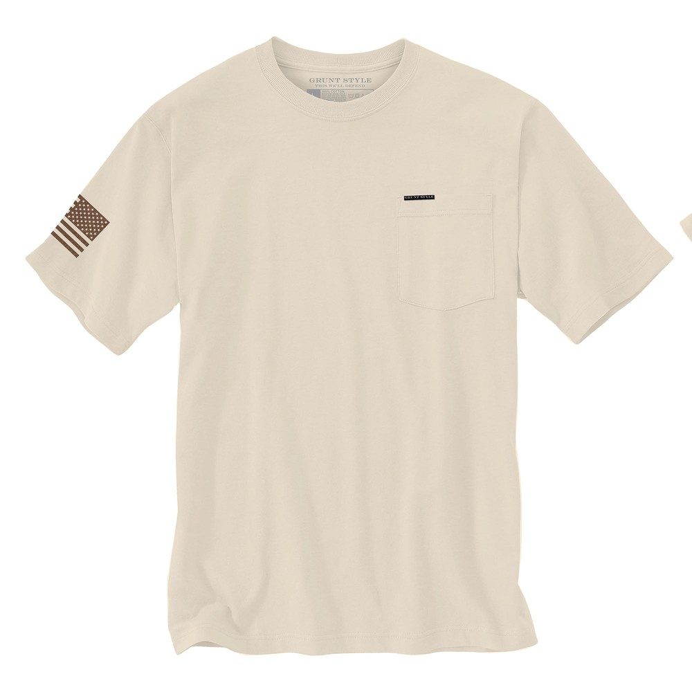 Grunt Style Basic Heavyweight Pocket T-Shirt - Sand T-Shirt