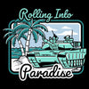 Grunt Style Rolling Into Paradise T-Shirt - Black artwork