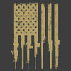Grunt Style Rifle Flag 2.0 T-Shirt - Charcoal artwork