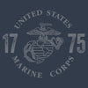 Grunt Style USMC - Through The Ages T-Shirt - Navy artwork