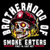 Grunt Style Smoke Eaters T-Shirt - Charcoal artwork