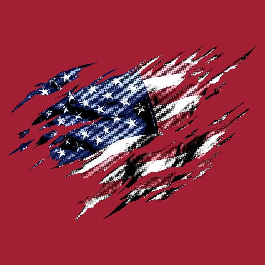 Grunt Style Still Standing T-Shirt - Red artwork