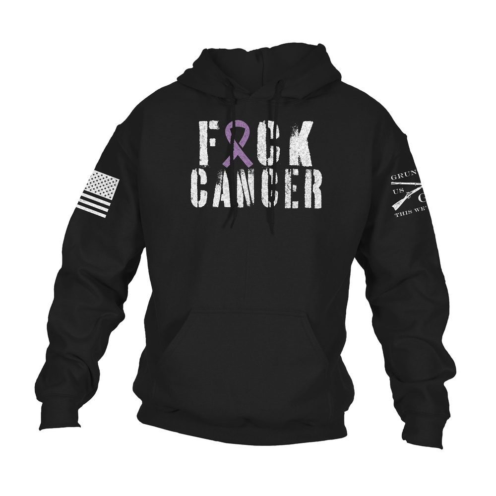 Grunt Style F*ck Cancer Hoodie - Black hoodies