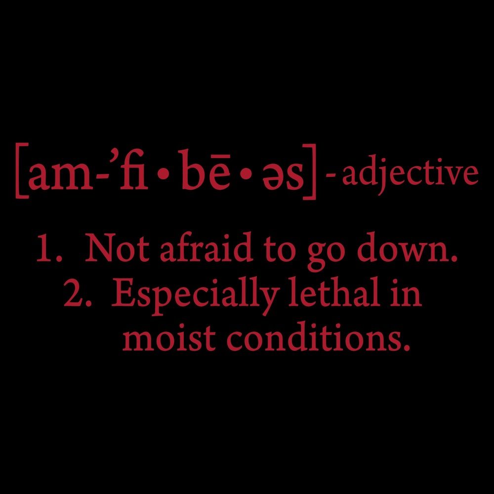 Grunt Style Amphibious Defined T-Shirt - Black artwork