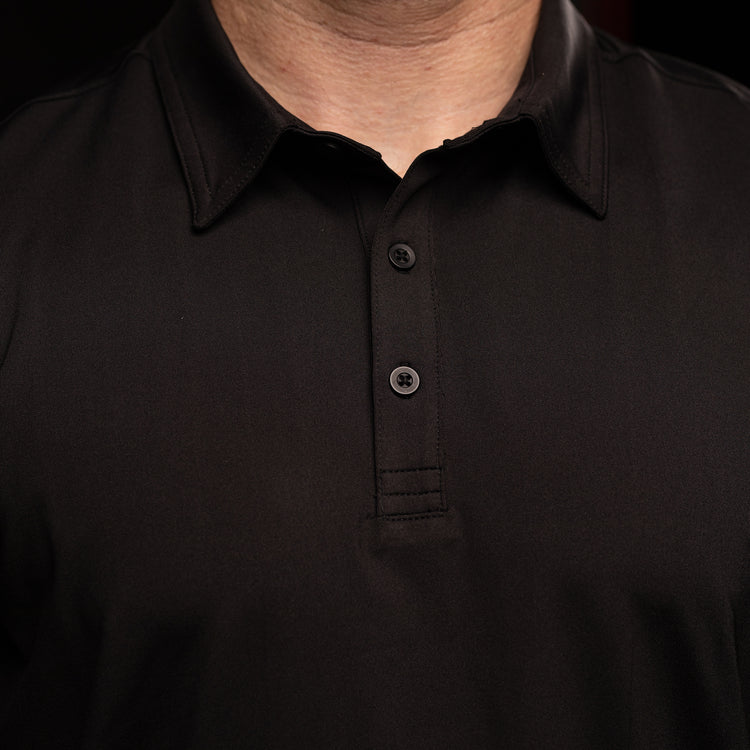 Men's Black Polo Short Sleeve 