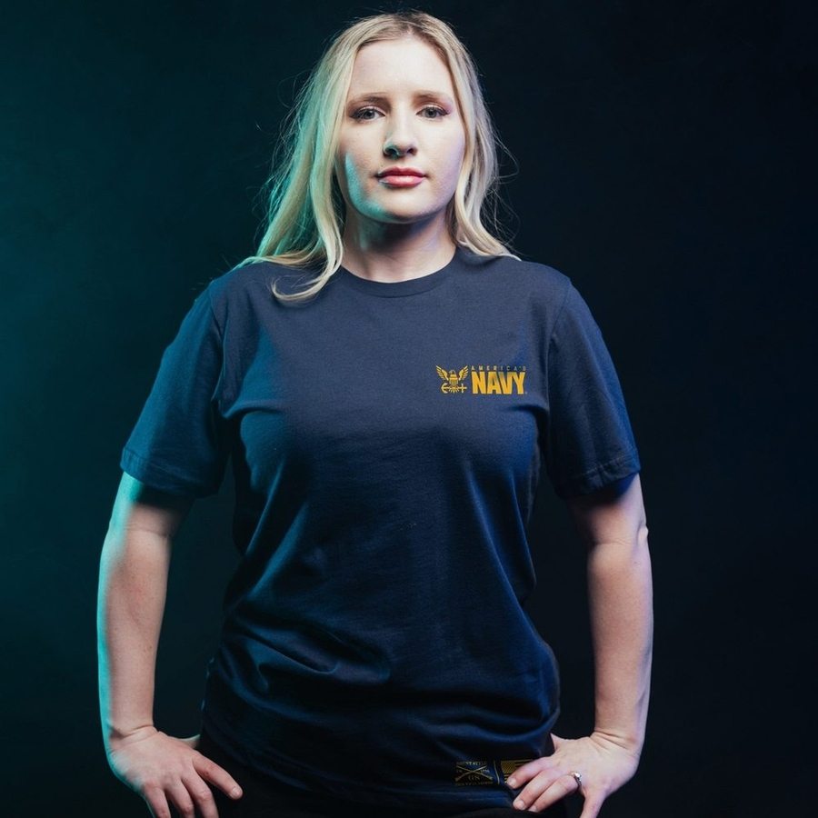 USN - Women's Semper Fortis Boyfriend Fit T-Shirt - Navy