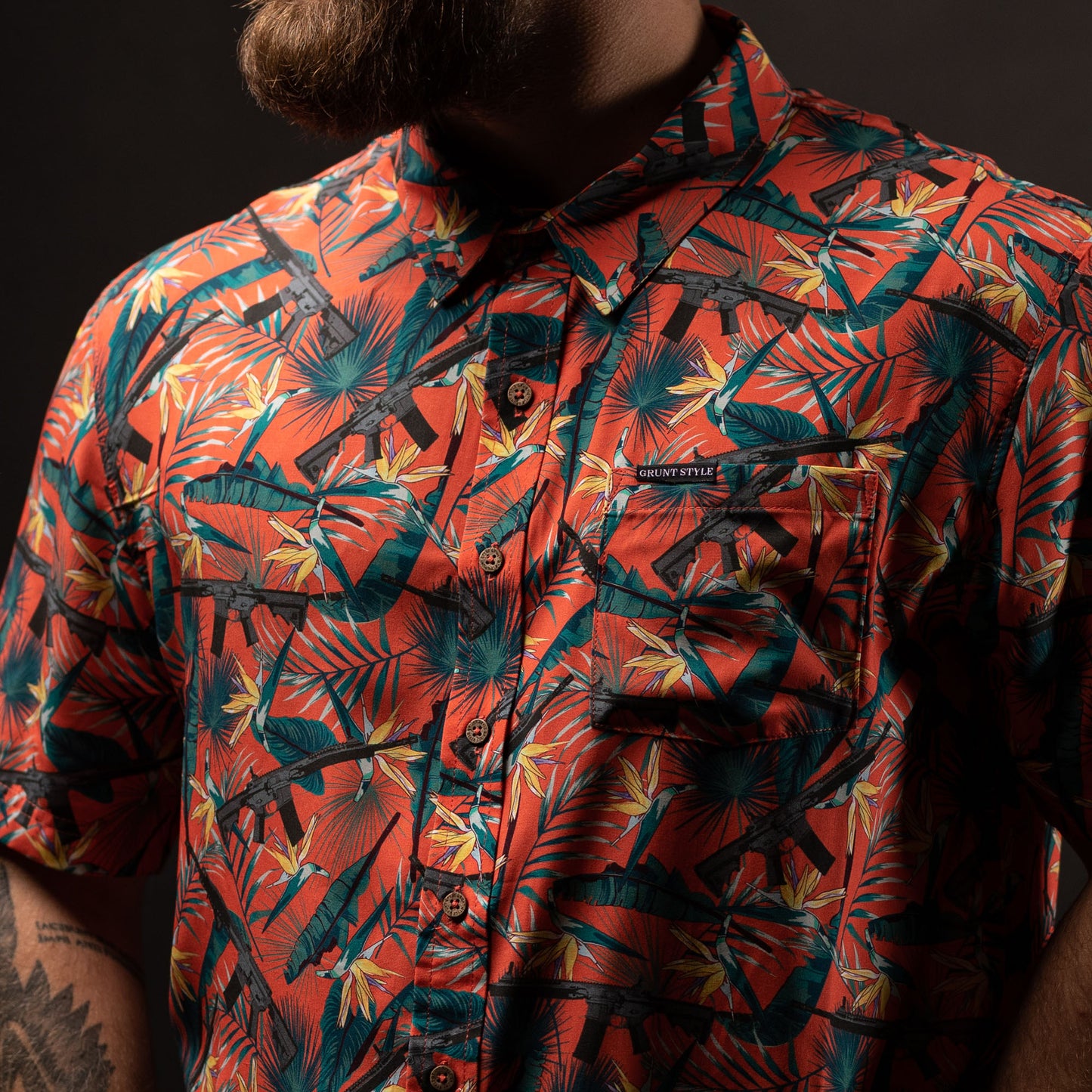 Men's Summer Patriotic Hawaiian Shirt