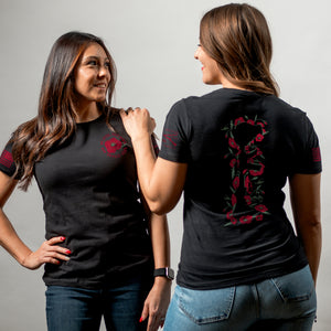 Women's Honor The Fallen Slim Fit T-Shirt - Black