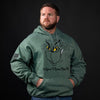Grinch Grows Hoodie - Heather Forest Green