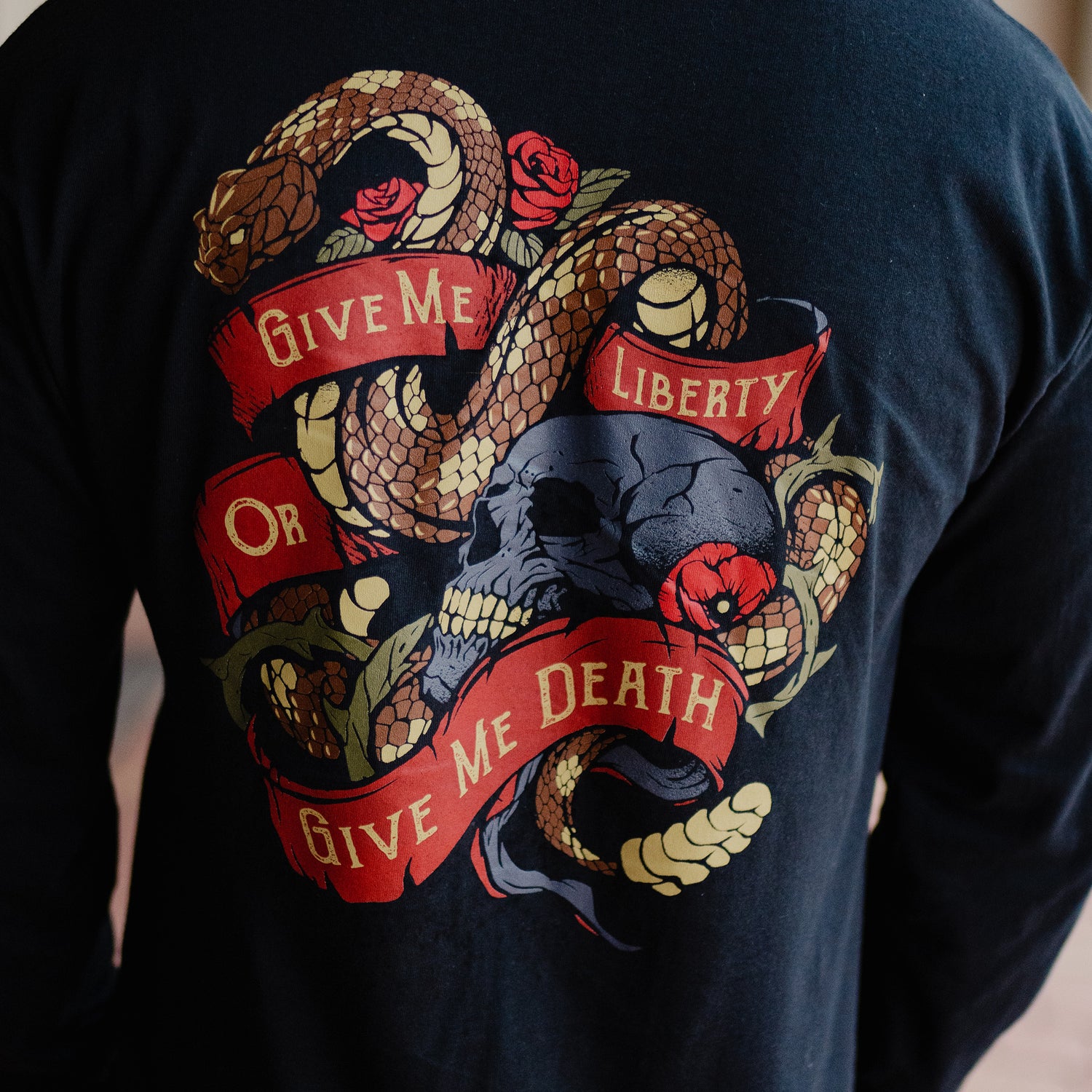 Liberty or Death - Patriotic Shirt Long Sleeved 