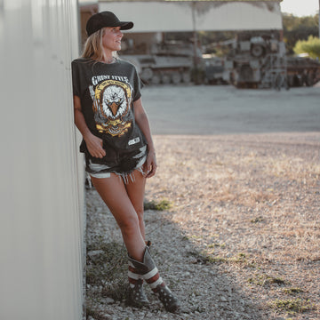 Women's Easy Rider Vintage Fit T-Shirt - Washed Black