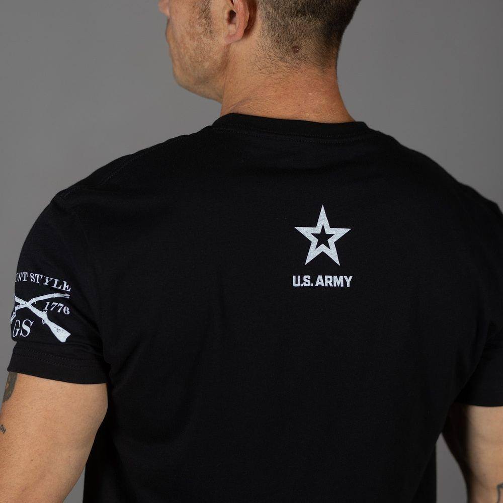 Grunt Style T-shirt - Army American Heroes T-Shirt - Black