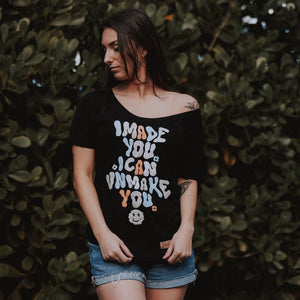 Women's Unmake You Slouchy T-Shirt - Black