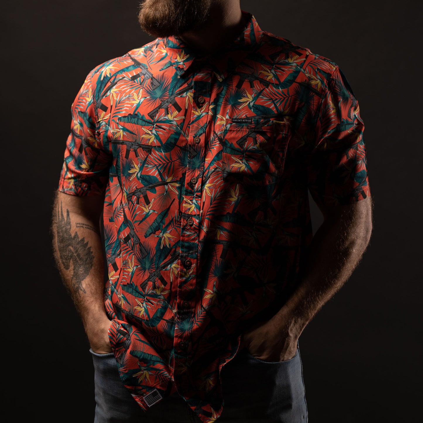 Men's Patriotic Hawaiian Shirt