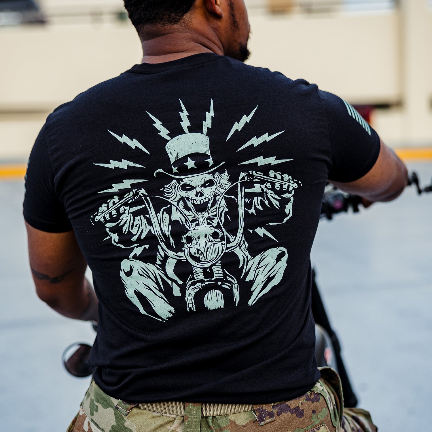Patriotic Motorcycle Apparel - Uncle Sam T-Shirt 