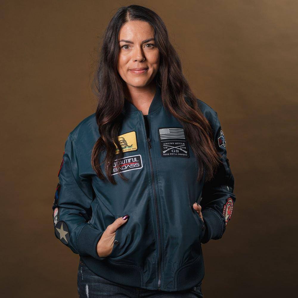 Women's Classified Bomber Jacket Navy – Grunt Style, LLC