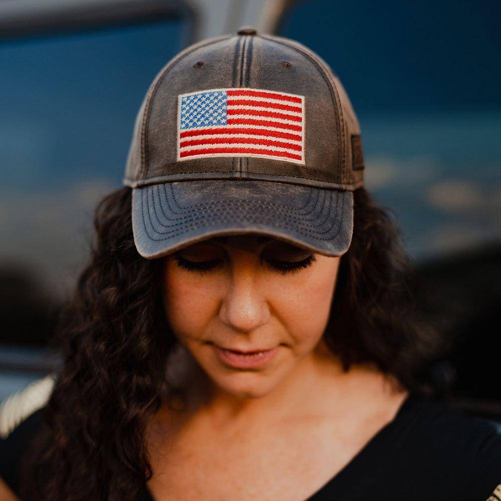 American Flag Hat - Full Color Flag - Patriotic Gear – Grunt Style, LLC
