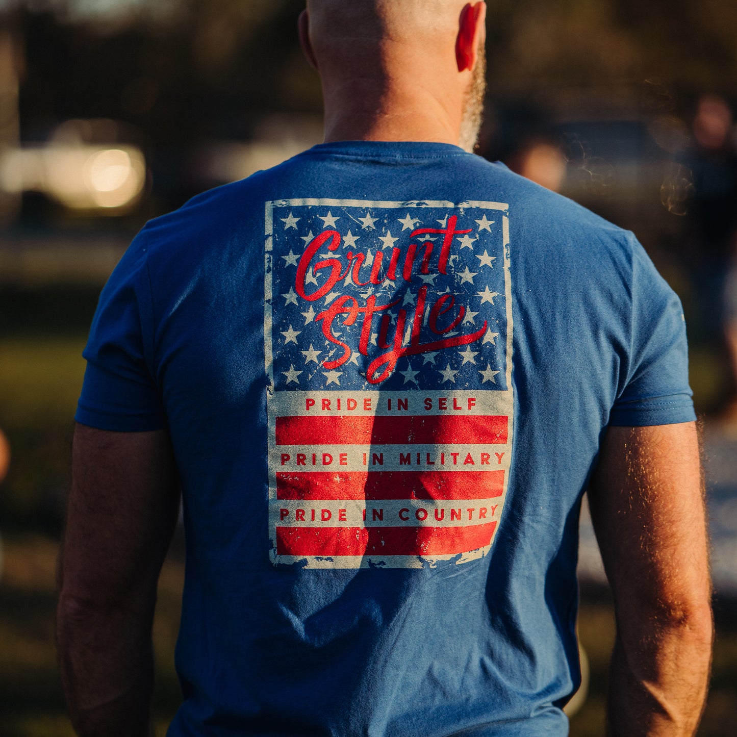 Patriotic T-Shirt - Stars and Bars Tee for Men