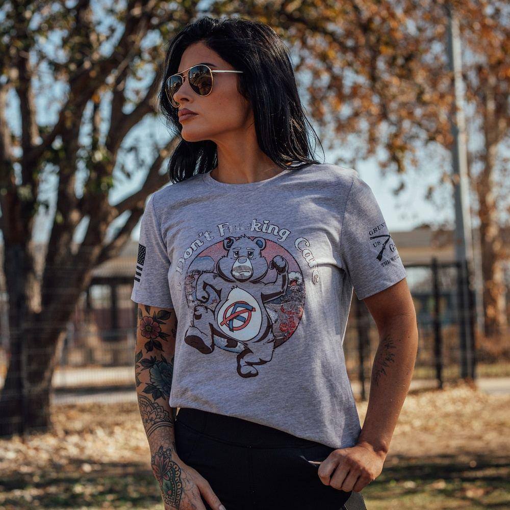 Patriotic Clothing for Women - I Don't F*cking Care Bear – Grunt Style, LLC