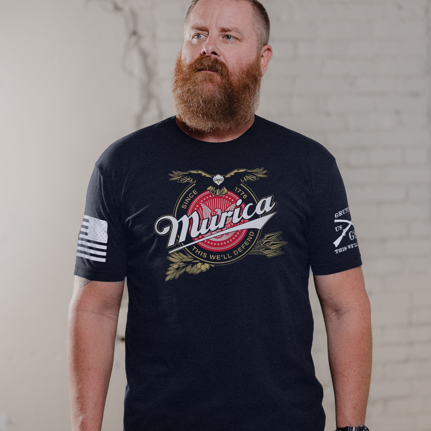 Men's Patriotic T-Shirt - Murica Since 1776