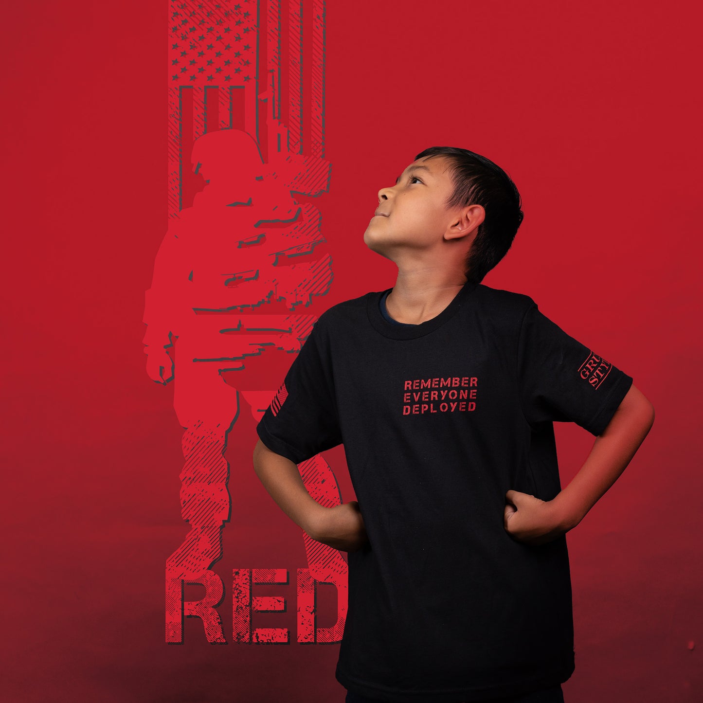 Military Shirt for Kids - RED Fridays 