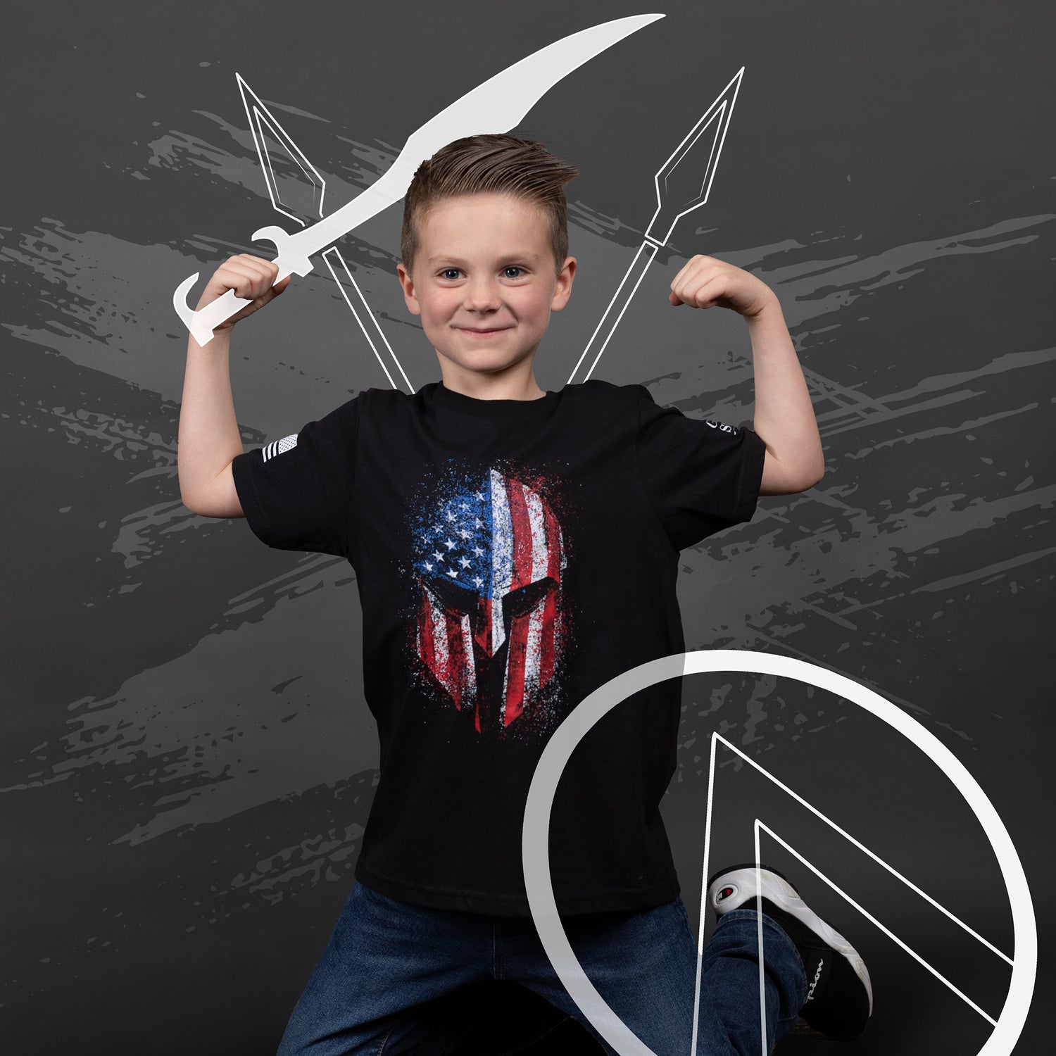 Kid's Patriotic Shirts - American Spartan 
