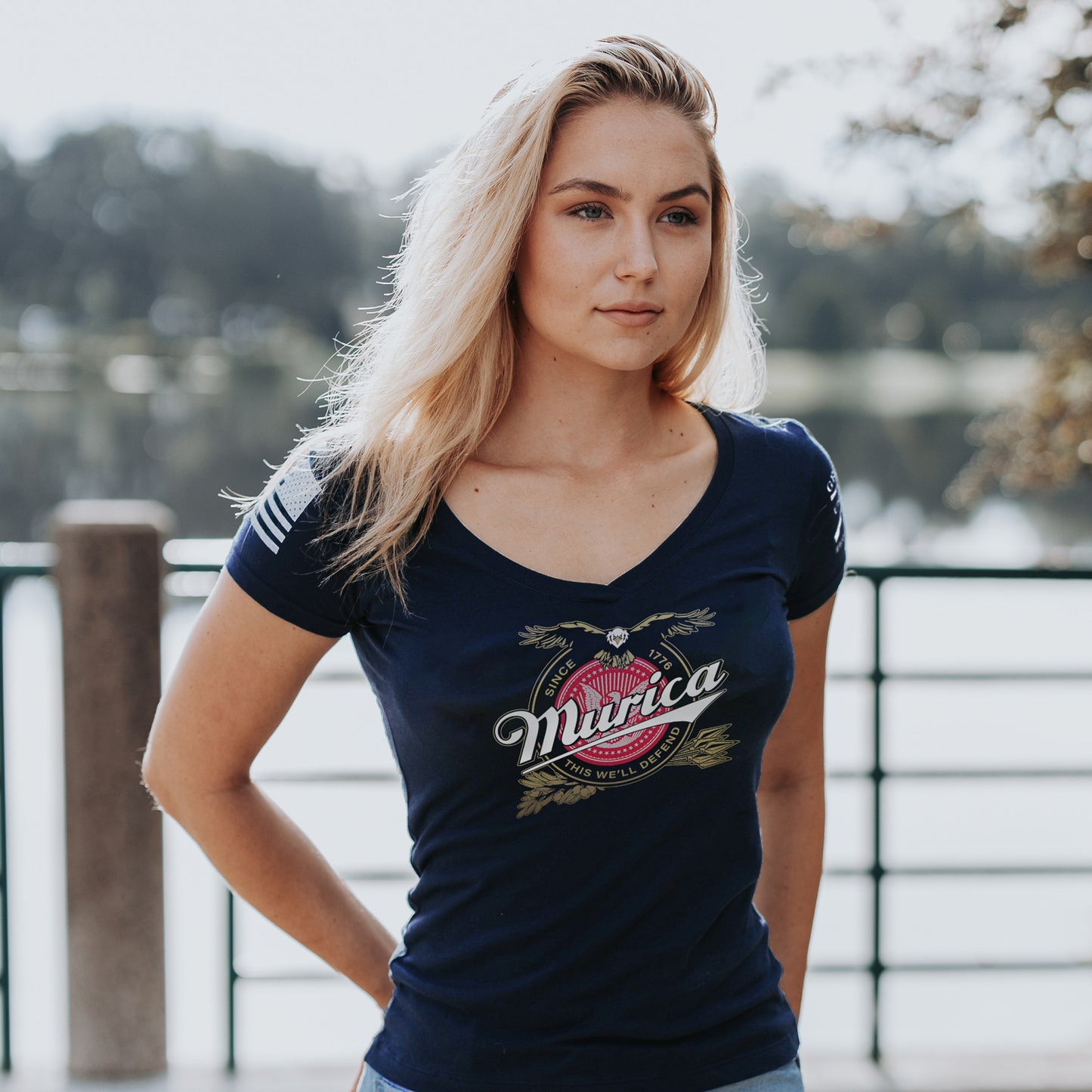 Patriotic T-Shirt for Women - Murica Since 1776