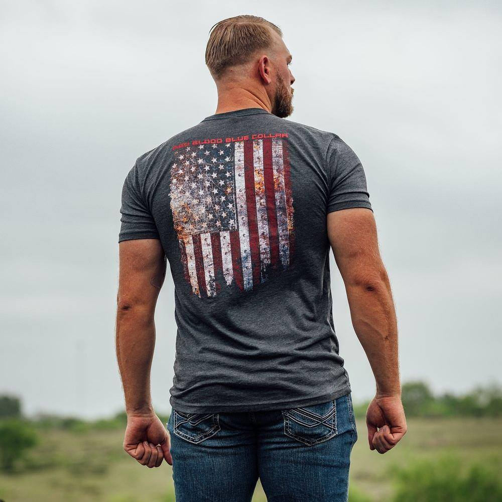 Red Blood Blue Collar™ T-Shirt – Grunt Style, LLC
