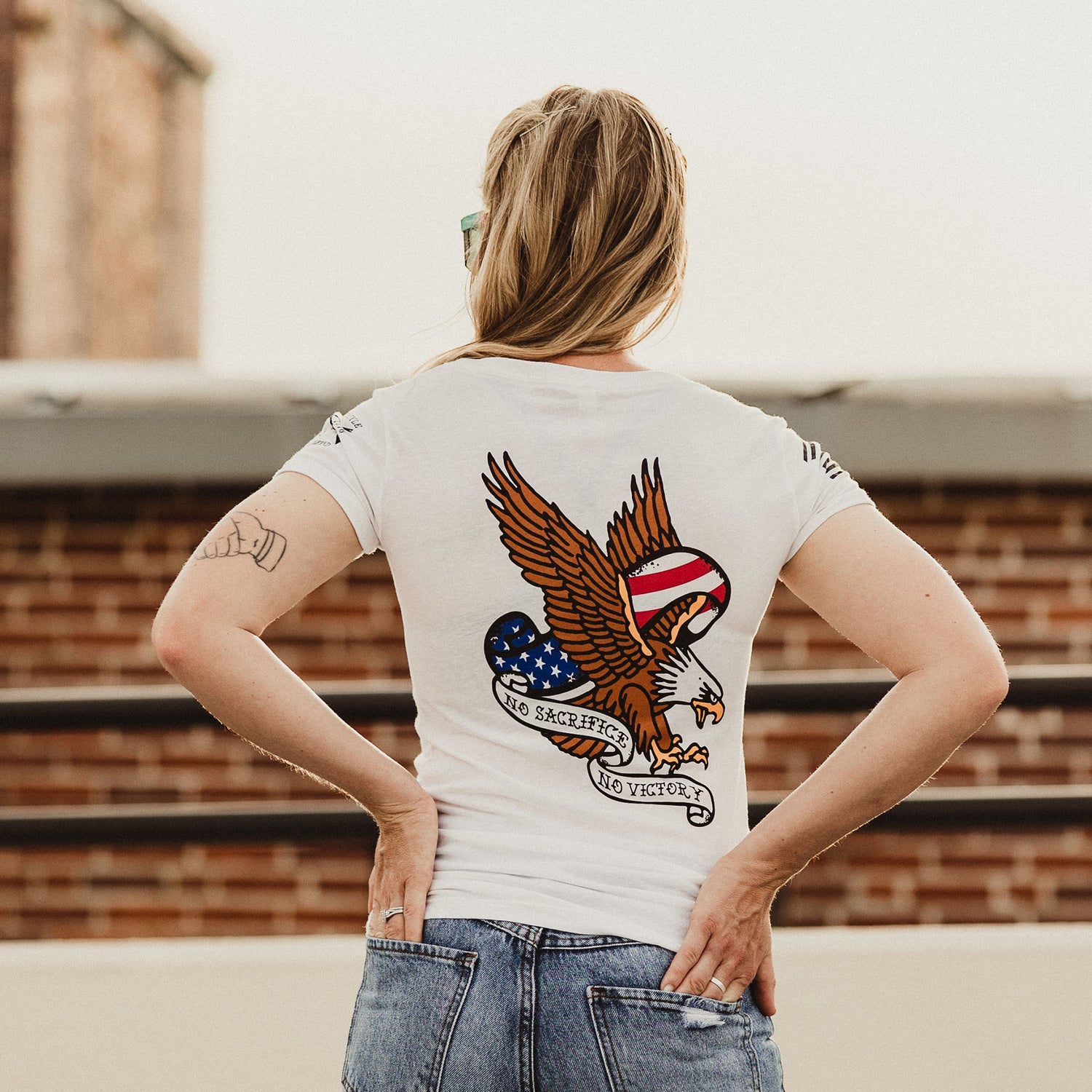 Patriotic Tops for Women - WWII Inspired Graphic 