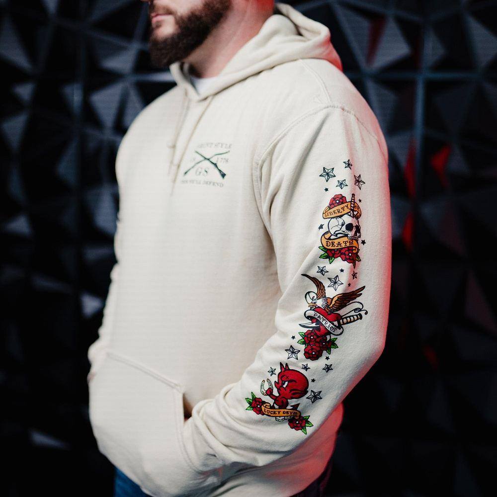 Country Hoodie Grunt Style Freedom Ink Men's Pullover Hoodie Grunt