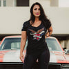 Patriotic Tops for Women - Patriot American Flag  T-Shirt 