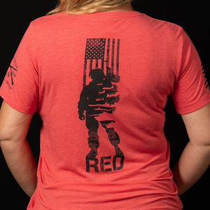 Women's R.E.D. All Forces Relaxed Fit Tee - Red