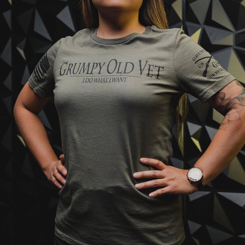 Women's Grumpy Old Vet - Military Apparel – Grunt Style, LLC