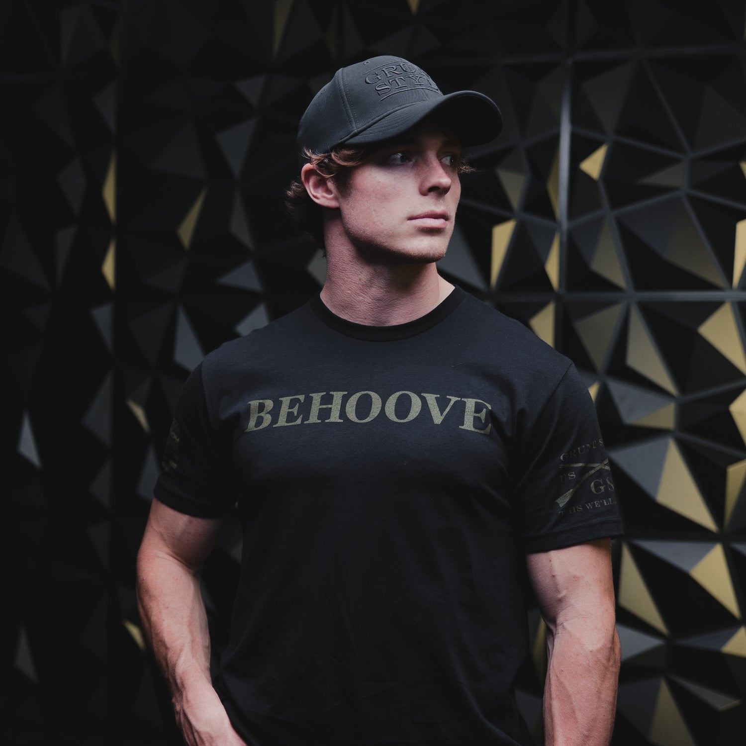 military t shirt for men - behoove definition 
