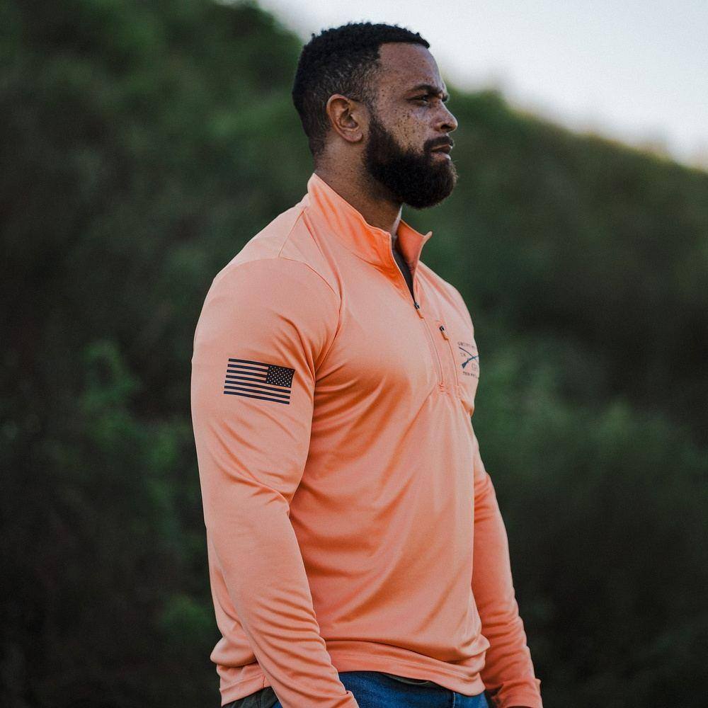 Overwatch 1/4 Zip Fishing Shirt - Apricot Crush – Grunt Style, LLC