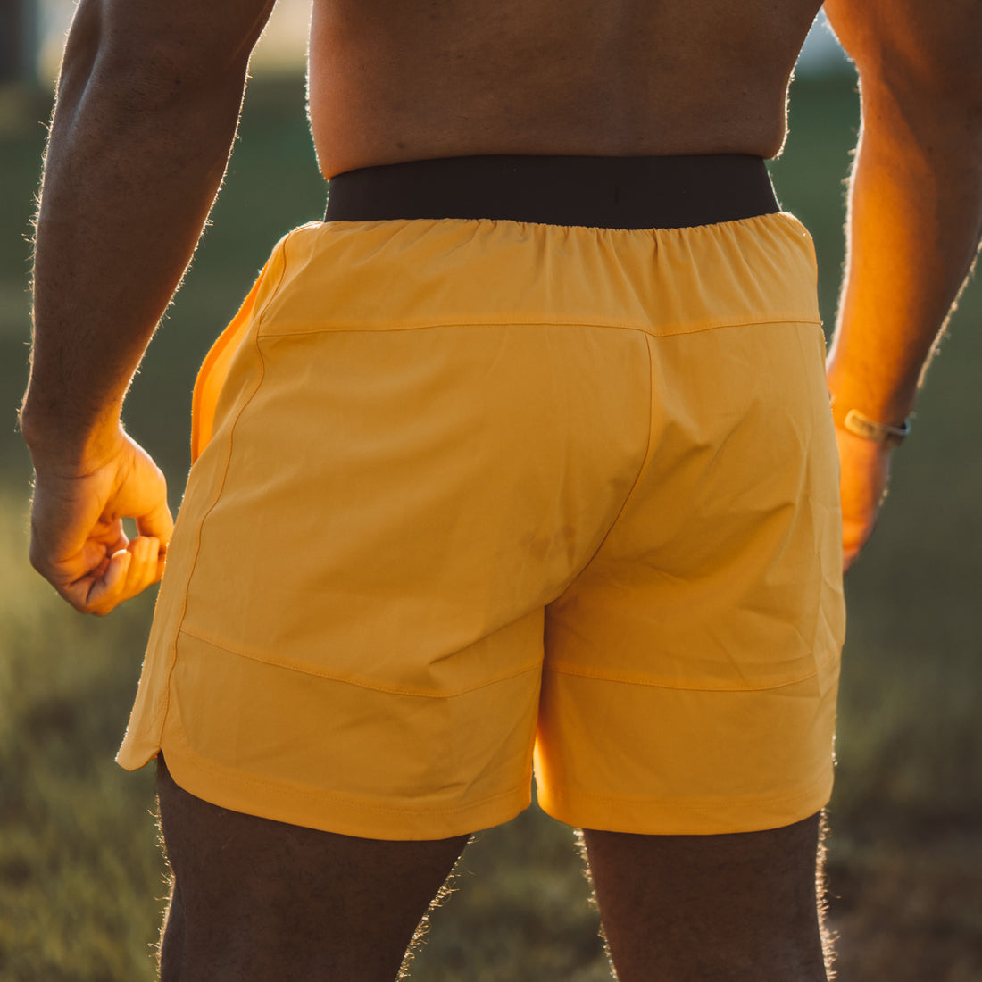 Men's Training Shorts - Orange Crush