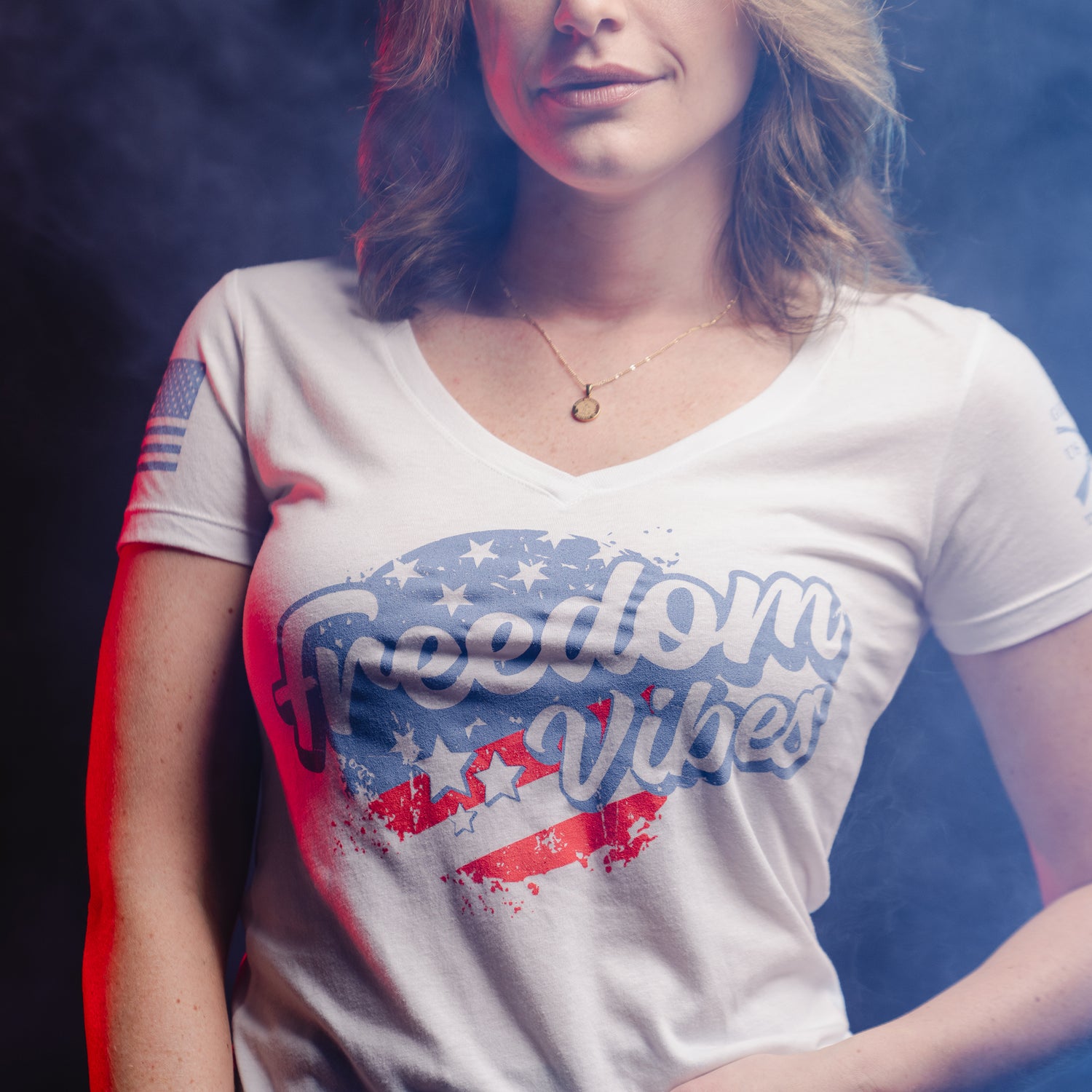 Freedom Vibes - Patriotic Shirt for Women