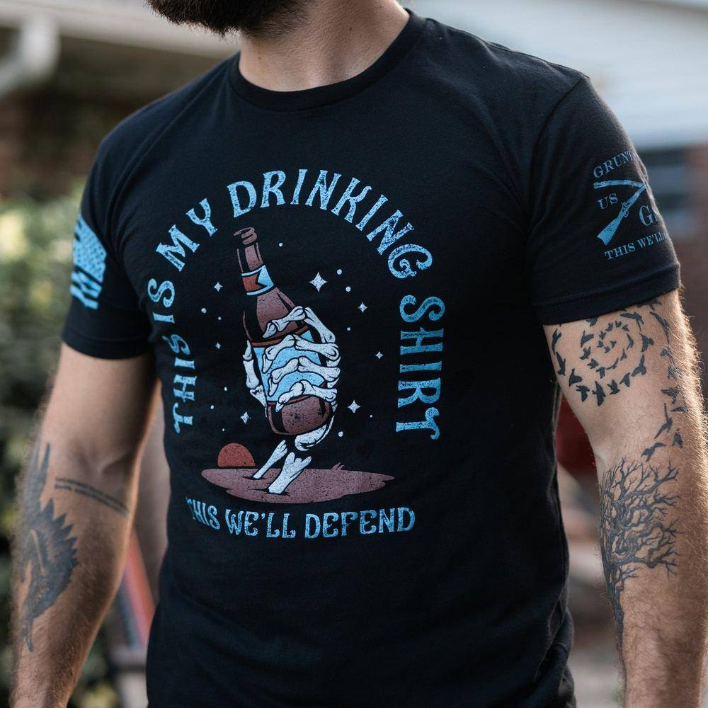 This Is My Drinking T-Shirt - Black – Grunt Style, LLC