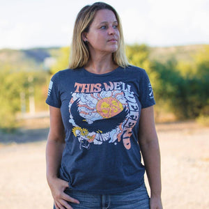 Women's Trippy Eagle Slim Fit T-Shirt - Midnight Navy